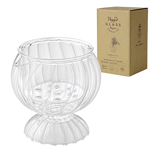 SPICE OF LIFE(スパイス) 再収穫を楽しむ リボベジガラス ラウンドカップ 再生野菜 エコ 水栽培 水耕栽培 水替え簡単 直径約12cm KEGY2120