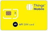 SIM-Karte mit API – Things Mobile – mit globaler Abdeckung und GSM/2G/3G/4G LTE Multi-Operator-Netzwerk, ohne Fixkosten, ohne Ablaufdatum und wettbewerbsfähige Gebühren, inkl. 10 € Guthaben
