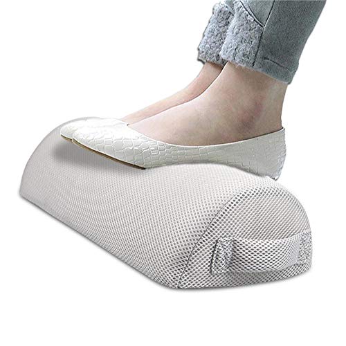 Bloomma Memory Foam Foot Rest Cushion Under Desk with Non-Slip Bottom Surface To Relieve Knee Pain,Tired, Aching Feet for Office Home Travel