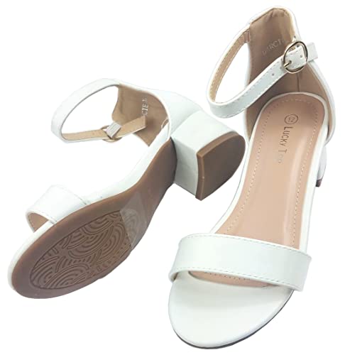 Image of Lucky Top Girls Dress Sandal Low Heel Ankle Strap