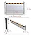 Heavy Duty Aluminum Flood Protection Barrier, Reusable Detachable Water Shield for Garage/Basement/Driveway, 20-80cm Height, 115cm Length(L 235cm(92.5in))
