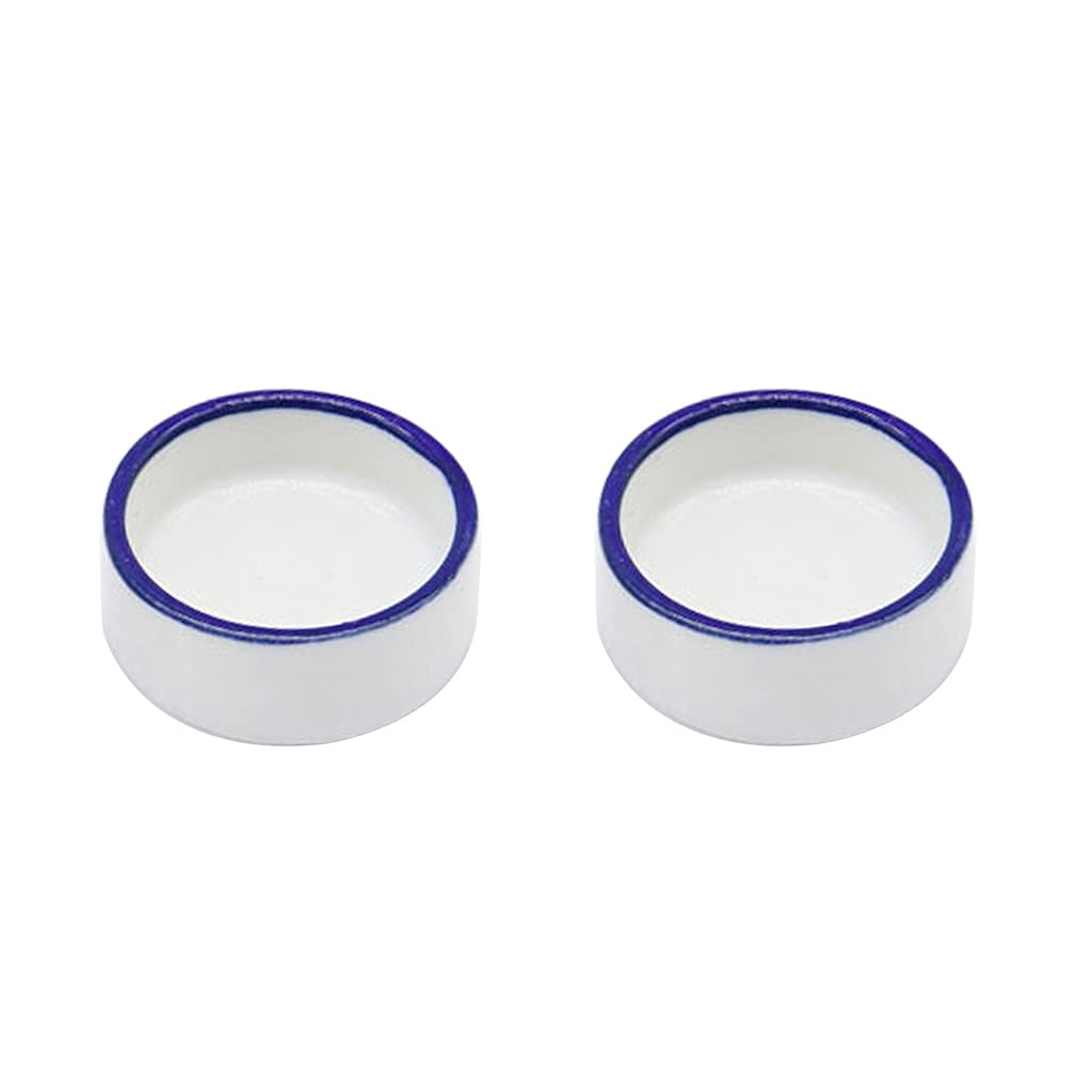 NEWFT Terrarium Bowls Food Bowl Ceramics Food Water Bowl for Anoles Bearded Dragons