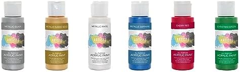 Artiste Acrylic Paint 59ml 2Oz Night Blue, Quick-Drying Professional Art, Craft and Hobby Artists Paint, Vibrant Colour, Water-Based Paints Cover All Surfaces with Ease, Ideal for Travel Artists