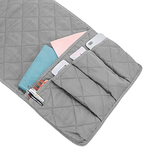 Miniatura 3 de Bkrdty Organizador De Reposabrazos Para Sofá 5 Bolsillos 90 33cm Bolsillo Antideslizante Para Sofá Soporte De Bolsa De Almacenamiento De Tela Para Sofá Eléfono Libro Revistas Control Remoto De Tv