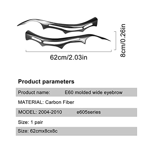 Sourcils de phares BMW E60 pour protéger et styliser vos blocs avant - 3
