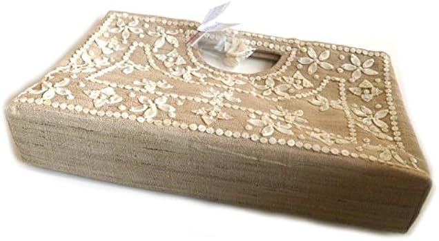 Amazon.co.jp: モイナ シェルビーズクラッチバッグ ナチュラル [並行  