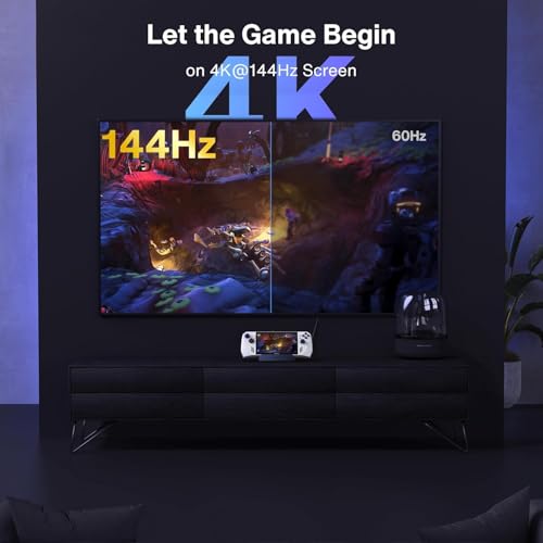 Image of iVANKY 4K@144Hz Steam Deck Dock, 8-in-1 Docking Station for ASUS ROG Ally X /Legion Go /MSI Claw, ROG Alloy /Valve Stream Deck OLED Hub, HDMI 2.1, 1Gbps Ethernet, 3*USB-A 3.0, with 65W Power Adapter