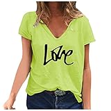 Damen T-Shirt Sommer Kuzarm V-Ausschnitt Tops Basic Casual Oberteile Lose Blouse ShirtFrauen T-Shirt Mode Federdruck Tops O-Ausschnitt Kurzarm Pullover Casual Solid Color T-Shirt BluseDamen T-Shirt Kurzarm V Ausschnitt Sexy Sommer Oberteile Tops Tunika Casual Tee LockerDamen T-Shirt Kurzarm V Ausschnitt Sexy Sommer Oberteile Tops Tunika Casual Tee LockerT-Shirt Damen V-Ausschnitt Knopfleiste Bluse Solide Tunika Langarm/Kurzarm Tops
