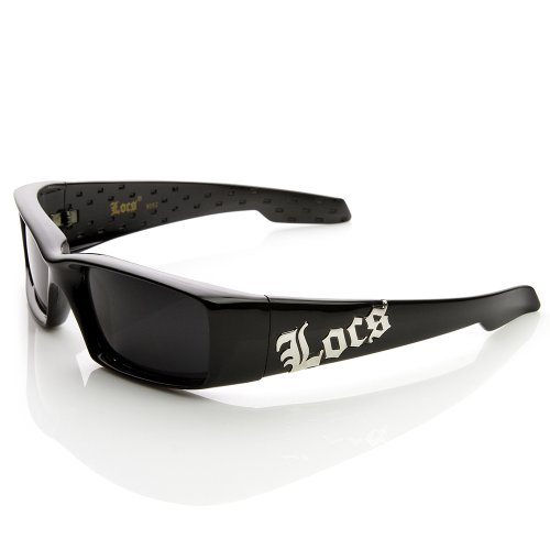 Locs Eyewear - Gangsta Shades LOCs Hardcore Square Inset Lens Sunglasses (Bla...3