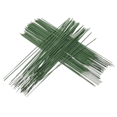 ARTIBETTER Florist Supplies 100pcs Tulip Wire Stems Artificial Flower Stems for Bouquets