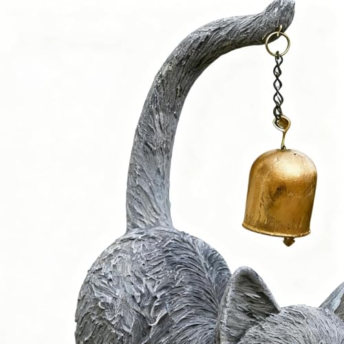 Statue de chat extensible en résine, cadeau idéal déco - 8