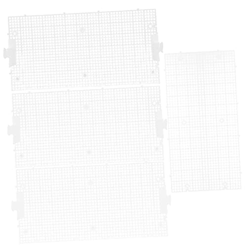 TOGEVAL 4個入り 水槽仕切り 水槽グリッド仕切り 吸盤 プラスチックグリッド ベタ魚セパレーター用