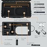 Migitec Waterproof Hard Case Compatible with Insta360 X4 Action Camera and Accessories, Travel Carrying Bag for Selfie Sticks, Batteries, Charger, Dive Case or Motorcycle Clamp