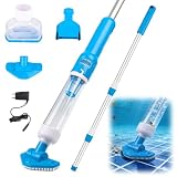 Poolsauger Kabellos mit Akku, Neu 3 en 1 Poolsauger Kabelloser Handsauger
