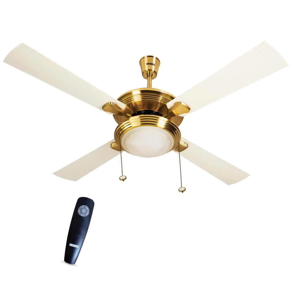 USHA Fontana One 1270mm BLDC Ceiling Fan with Decorative Lights |BEE 5 Star Rated| 100% Copper Motor |RF Remote, High Air Delivery|3 Year Warranty| (Golden Ivory) Pack of 1 |Free Installation-image-45