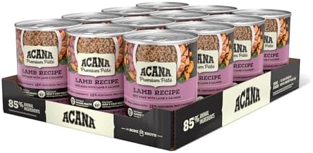 ACANA Premium Pate in Bone Broth Grain-free Wet Dog Food Lamb Recipe 12.8oz Cans (12 Count)