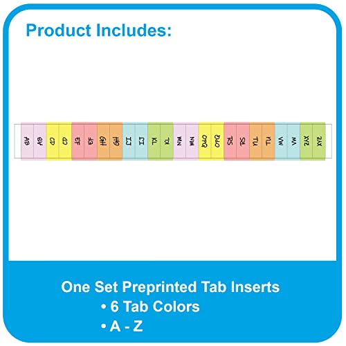 C-Line Vertical Expanding File, 10" Expansion, 13 Sections, 1/12-Cut Tabs, Letter Size, Black - Thumbnail 6