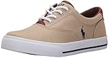 Modische Polo-Sneaker. Polo Ralph Lauren Unisex-Kinder Vaughn II Canv Turnschuh, Khaki/Marineblau, 38 EU