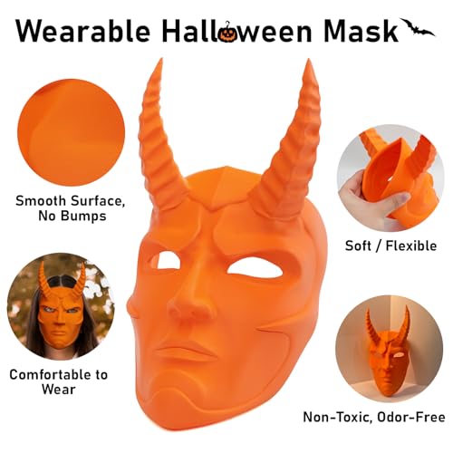Image of YXPOLYER Flexible PLA Soft Food-Grade Flex PLA Pro 3D Printer Filament for Printing Halloween Costumes Mask for Adult and Kids, Bouncy Airless Basketball, High-Elastic Pet Toys 1.75mm 1KG Orange