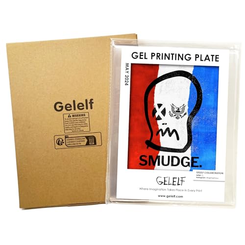 GELELF New Generation Gel Printing Plate, Upgraded Formula Printing Plate for Gel Printing Art, Gel Monoprinting Kit, Printmaking Supplies, No Aging and Bubbling(International A3 | 28 x 40 cm)