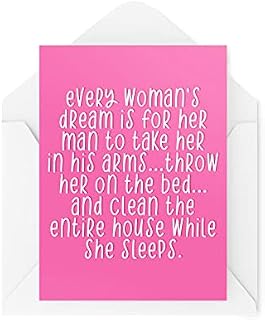 Funny Novelty Greeting Cards | Every Women's Dream Is | Birthday Wife Husband Girlfriend Boyfriend Banter Funny Joke | CBH1311
