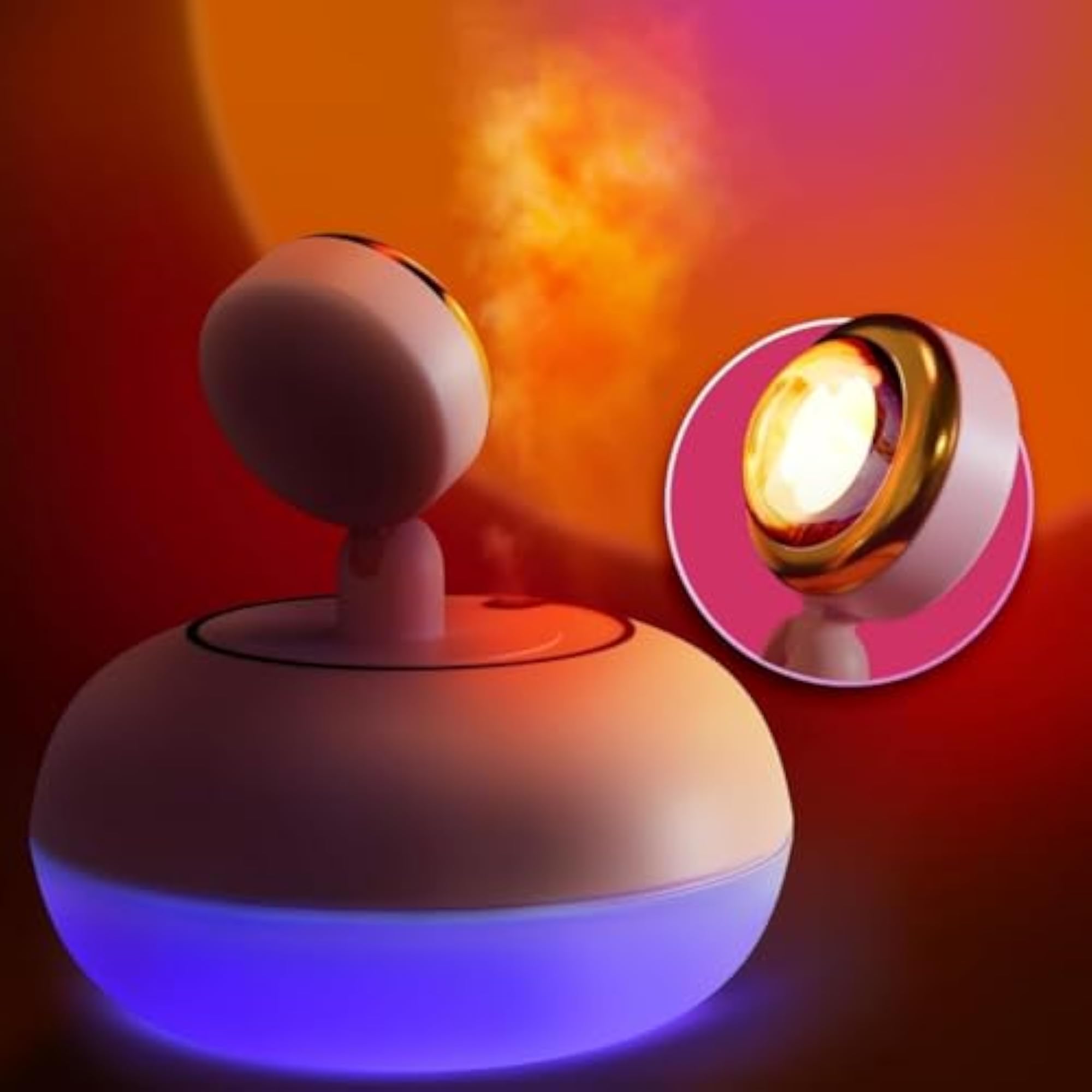 Upgraded Aromatherapy Diffuser with Sunset Lamp, Essential Oil Diffuser