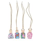 Anneome 車用アロマペンダント 香水瓶吊り下げタイプ ユニークな車内装飾用芳香ディフューザー ロマンチックな車内インテリアアクセサリー