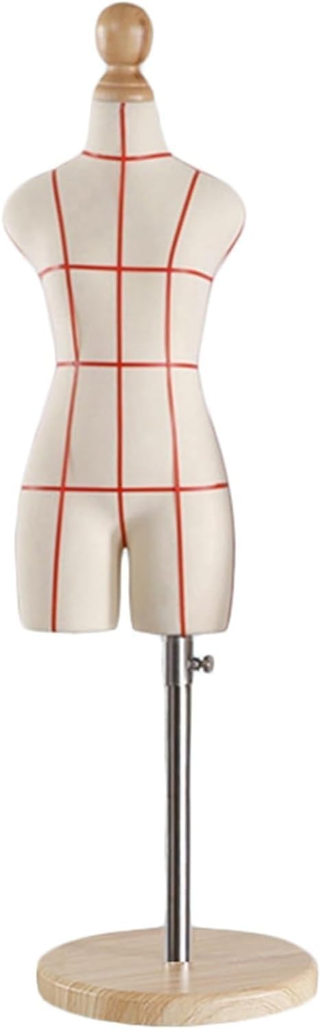 Mannequin Body Form Half Scale Dress Form Miniature Mannequins for Sewing/Pattern Making, (Not Full Size Body) ( Color : White , Size : 1/2 Model )