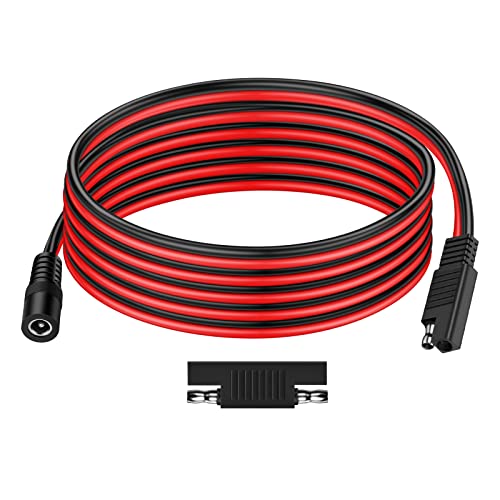 SAE Connectors – iGreely SAE Plug to DC 5.5mm x 2.1mm Female 14AWG Adapters Cables with SAE Polarity Reverse Adapter for Automotive RV Solar Panel 10ft/3m Female