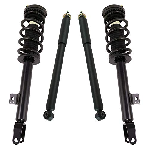 Image of TRQ Front and Rear Complete Strut Assembly & Shock Absorber Kit Complete Strut & Coil Spring Assembly Compatible with 2012-2022 Dodge Challenger Charger