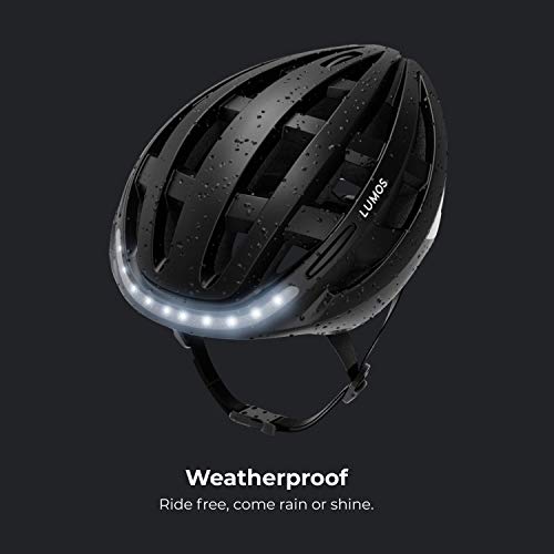Lumos Kickstart Smart Bike Helmet (Electric Lime) | Front and Rear LED Lights | Turn Signals | Brake Lights