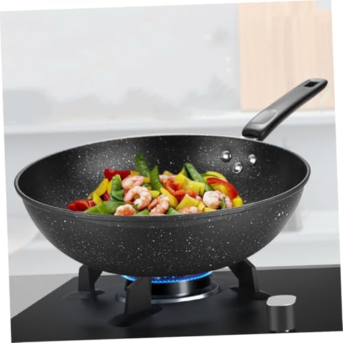Wok pequeño antiadherente de piedra Maifan HEALLILY miniatura 5