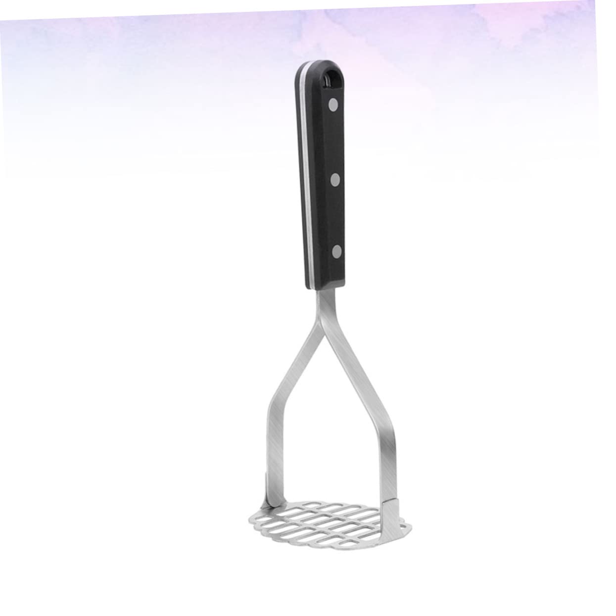 OUNONA 2 pcs Stainless Steel Potato Ricer Handheld Potato Masher with Heat Resistant Non Slip Handle and Squash Convenient Hanging for