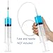 2 Pack 150ml Syringes, Large Plastic Garden Syringe for Scientific Labs, Watering, Refilling