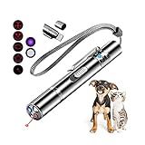 ANDICEQY Cat Laser Toy, 7 Adjustable Patterns Pet Laser Pointer Toys for Indoor Cats Dogs, Long Rang