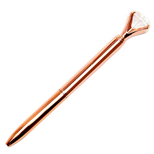 Blue Vessel Kristall-Diamant-Kugelschreiber für Bürobedarf Schule Schreibwaren (Rosé-gold)