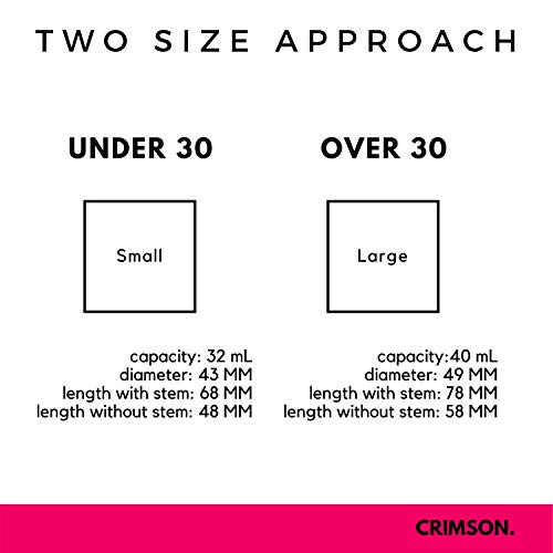 Image of The Crimson project - FDA registered - Menstrual cup - Set of both sizes - TWO SIZE PACK
