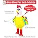 WQWOVRVO Inflatable Chicken Costume for Adult,Funny Blow up Inflatable costumes Halloween Costume Cosplay