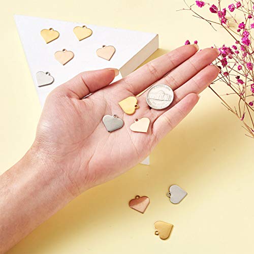 Beadthoven - 40 ciondoli in acciaio inox 304 a