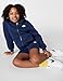 Nike Kid's Sportswear Club Fleece Full-Zip Hoodie, Midnight Navy/White, Medium