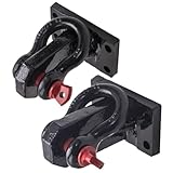 LED Light Bar Mount Bracket with Shackle Tow Hook Compatible with RAM 2500 3500 2010 2019