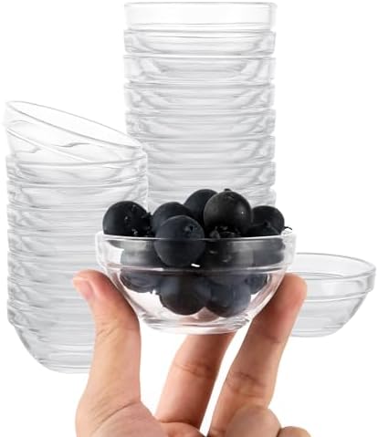 Produktbild von YAYODS 20 Stück Dipschalen 7,5 C - Glasschüssel Glasschälchen 75 L