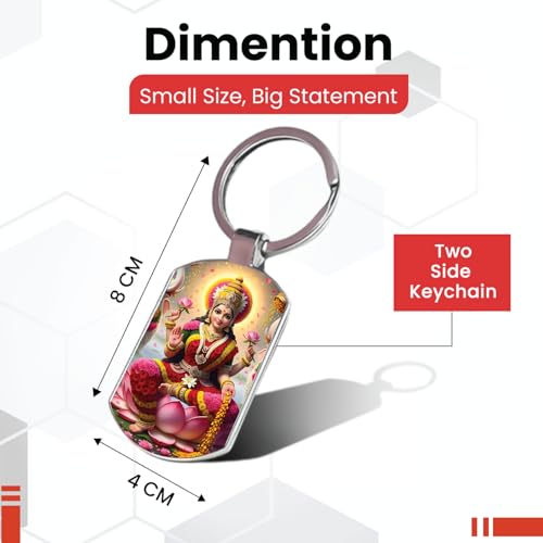 Image of Stylish Metal Keychains with Permanent Glossy Print - Inspirational Quotes & Spiritual Designs - Perfect Key chains for loved ones, Personal Use, Gifts & Return Gifts