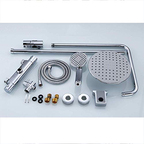 Système de douche thermostatique 38° chromé avec douche de tête - 8