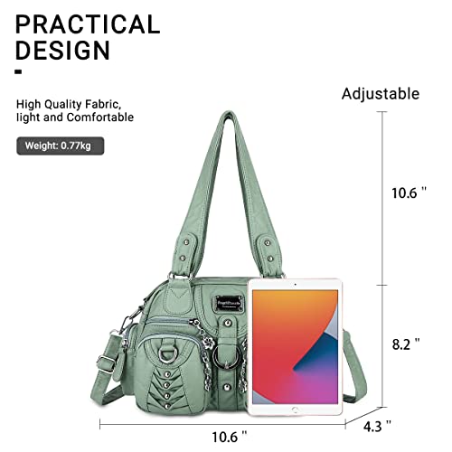 Image of Angel Kiss Small Purse Handbag for Women Crossbody and Shoulder Bags Multipocket Soft Hobo Purses