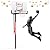 IGL In ground Basketball Hoops Outdoor, 10ft Height Adjustable Basketball Goal In ground with Shatterproof Backboard and Pro-Style Rim (52 inch Backboard)