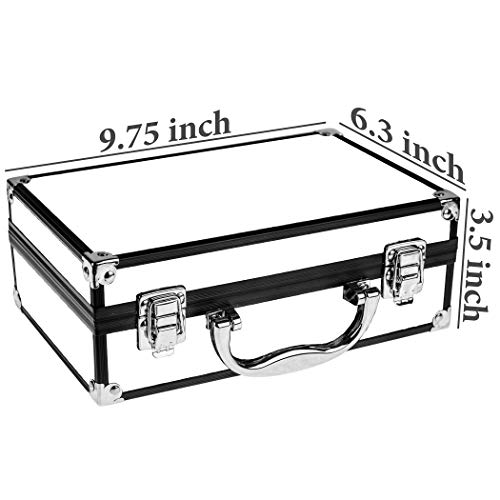 SHANY Carry All Makeup Train Case with Pro Makeup and Reusable Aluminum Case, Zebra