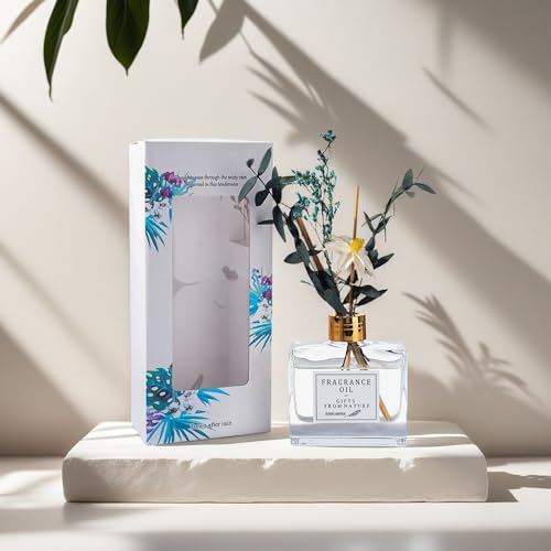 Diffuseur de parfum gardénia blanc 115g avec fleur pour la maison - 4