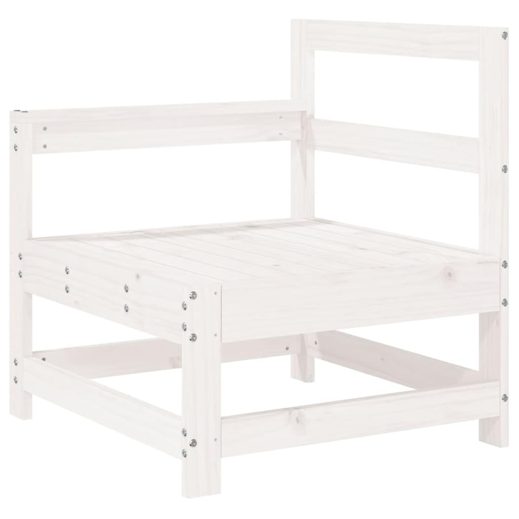 ShGaxin Juego de sofás de jardín 5 Piezas Madera Maciza de Pino Blanco, Sofa Jardin Exterior, Sofa Jardin Terraza, Sofas De Terraza, Muebles Jardin Exterior - 3186544