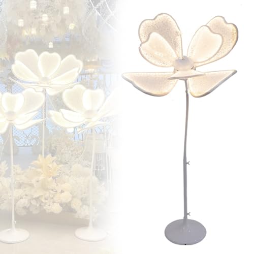 Lampada romantica a forma di peonia for matrimonio, lampada da terra a forma di peonia, lampada da terra luminosa a forma di fiore di peonia, for matrimoni, feste di compleanno, eventi(90cm/35.4in)